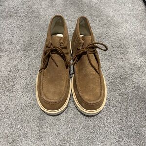 Vince Tan Suede Chukka Boots